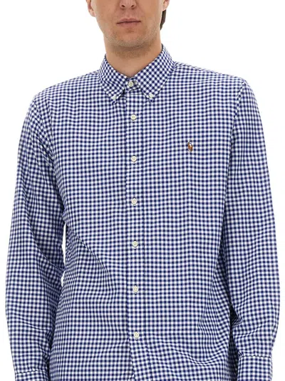 Polo Ralph Lauren Ralph Lauren Gingham Long Sleeve Shirt Blue In Blue