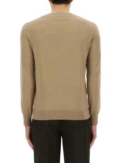 Zegna Cashmere And Silk Sweater In Neutral