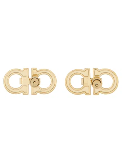 Ferragamo Gold-tone Finish Statement Earrings