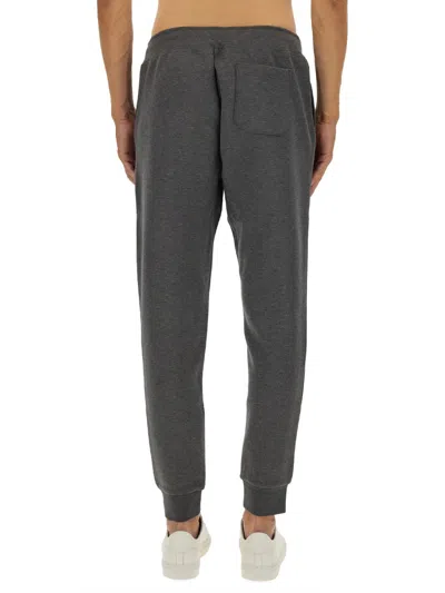 Polo Ralph Lauren Tapered Jogger Pants With Drawstring Waist And Ribbed Cuffs In Gray