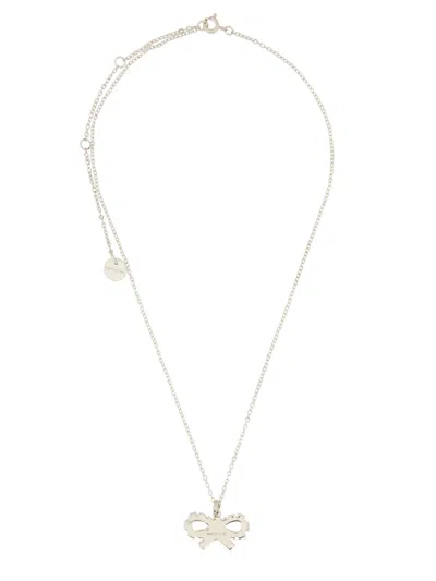 Self-portrait Necklace With Bow