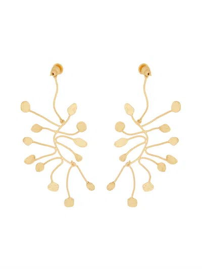 Cult Gaia Abstract Gold-tone Dangle Earrings In Gold