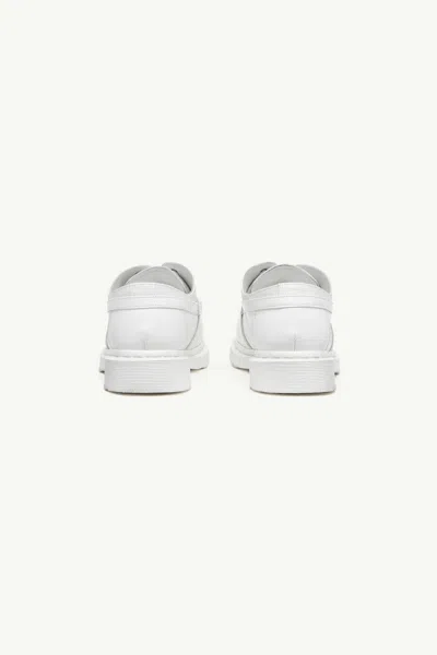 Mm6 Maison Margiela X Dr. Martens Leather Moccasin Loafers In White