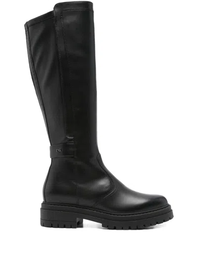 Nero Giardini 70mm Block-heel Buckle Boots In Black