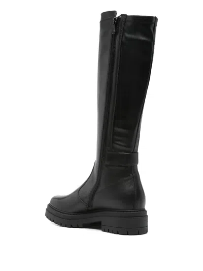 Nero Giardini 70mm Block-heel Buckle Boots In Black