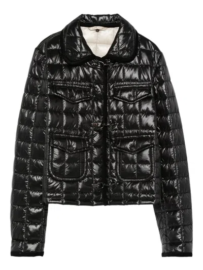 Fay Women 3 Ganci Short Padded Jacket In Black