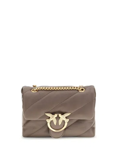 Pinko Love Mini Puff Shoulder Bag In Brown