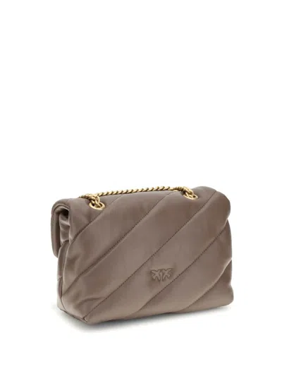 Pinko Love Mini Puff Shoulder Bag In Brown
