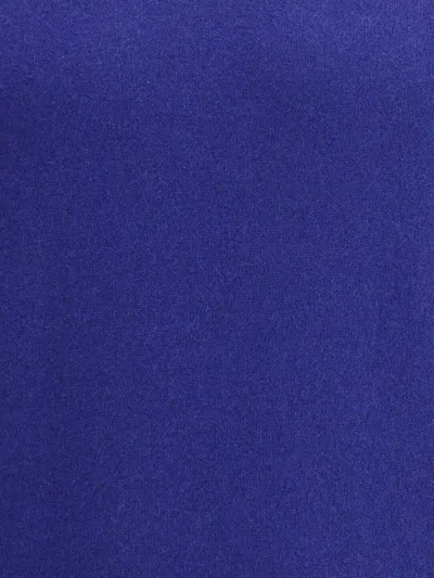 Saint Laurent Blue Cashmere Wool Blend Turtleneck Sweater In Blue