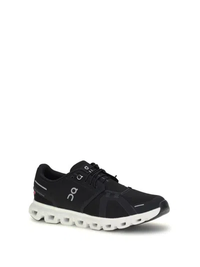 On Running Streamlined Black Sneakers With Breathable Mesh Upper In Black