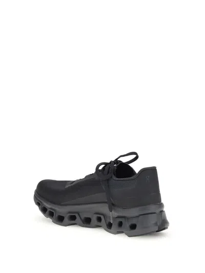 On Running Cloudmonster Sneakers With Signature Cloudtech Sole In Black