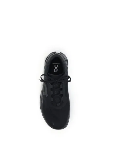 On Running Cloudmonster Sneakers With Signature Cloudtech Sole In Black