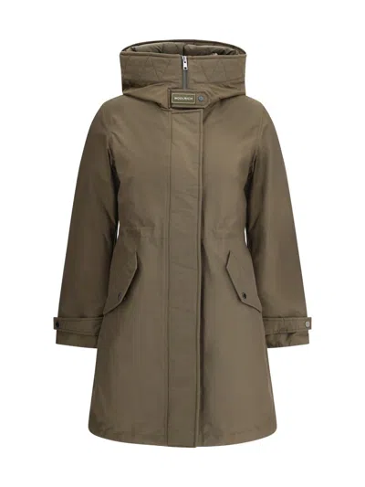 Woolrich Authentic 3 In 1 Parka Jacket In Green