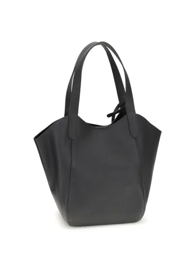 Giorgio Armani Women Medium Suede Shoulder Bag In Black