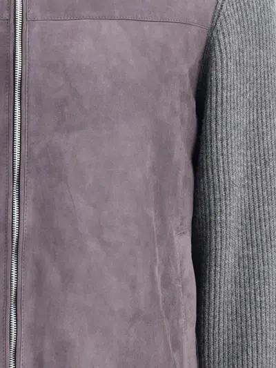 Brunello Cucinelli Men English Knit Jacket In Multi