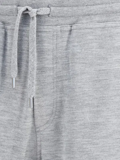 Brunello Cucinelli Men Cashmere Sweatpants In Gray