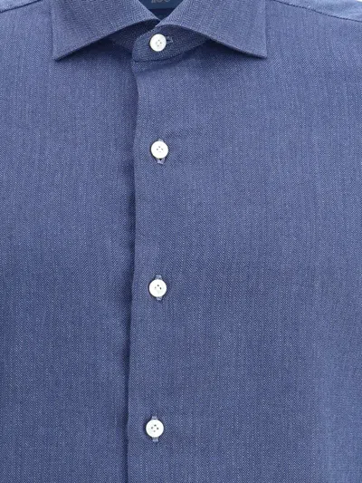 Finamore 1925 Finamore Shirts In Blue