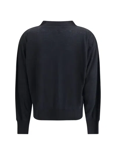Isabel Marant Étoile Isabel Marant Etoile Moby Sweatshirt With Flocked Logo In Black
