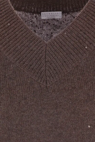 Brunello Cucinelli Sweaters In Brown