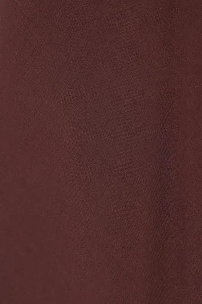 Brunello Cucinelli Virgin Wool-blend Twill Flute Skirt Skirt In Brown