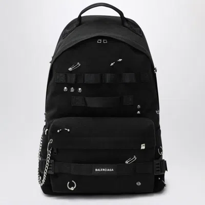 Balenciaga Medium Army Multicarry Backpack Black Men In Black