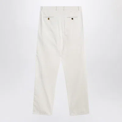 Brunello Cucinelli Corduroy Pants In White