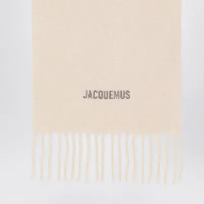 Jacquemus Womens Multi-beige The Moisson Wool-blend Scarf In Multi