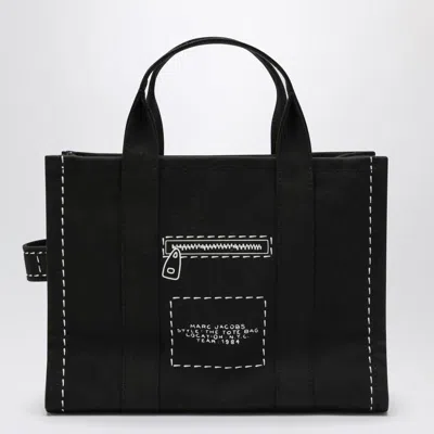 Marc Jacobs The Trompe Loeil Cargo Canvas Medium Tote Bag In Metallic