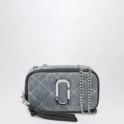 Marc Jacobs Small Crossbody Bag The Snapshot In Quilted Denim In Blue