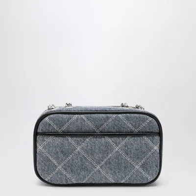 Marc Jacobs Small Crossbody Bag The Snapshot In Quilted Denim In Blue
