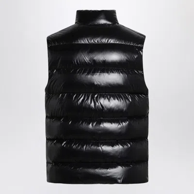 Moncler Tibb Quilted Glossed-shell Gilet In Black