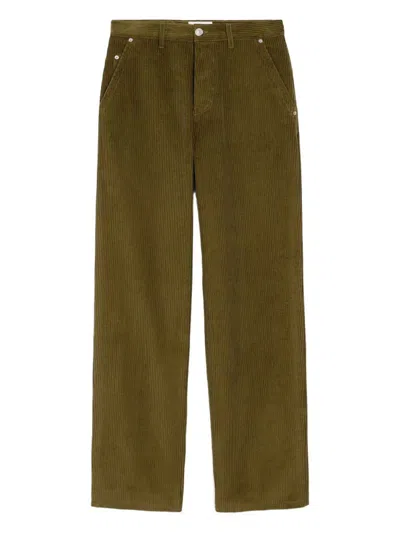 Ami Alexandre Mattiussi Ami Paris Bronze Corduroy Trousers Men In Multi