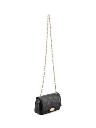 Burberry Small Strand Quilted Leather Shoulder Bag In Black