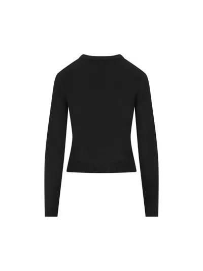 Diesel Cropped Sweatshirt With Distinctive Logo Detail In Black