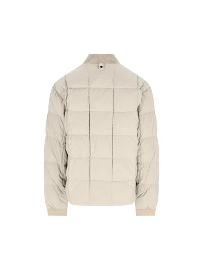 Massimo Osti Studio Quilted Bomber Jacket In Gray