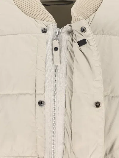 Massimo Osti Studio Quilted Bomber Jacket In Gray