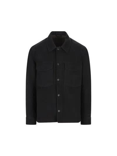 Massimo Osti Studio Button-fastening Shirt In Black
