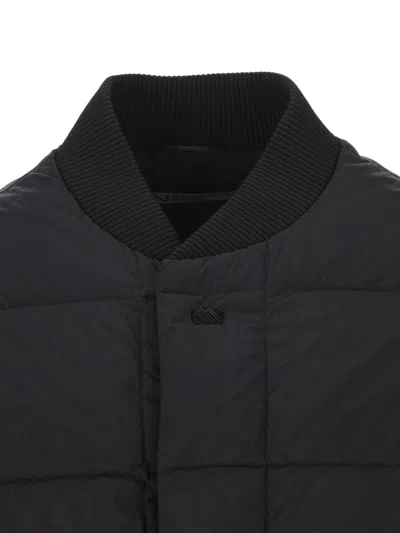 Massimo Osti Studio Quilted Padded Jacket In Black