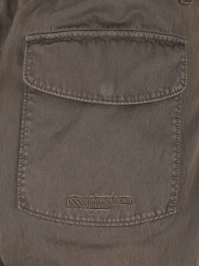 Massimo Osti Studio Patch-pocket Trousers In Green