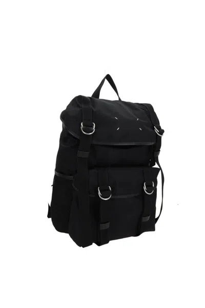 Maison Margiela Medium High-tech Backpack In Black