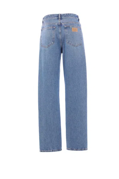 Mm6 Maison Margiela Mm6 By Maison Margiela Reversed Front Jeans In Blue