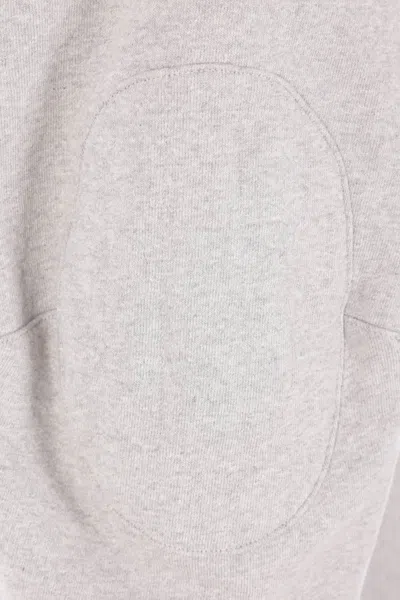 Hed Mayner Logo-embroidered Polo-collar Sweatshirt In White
