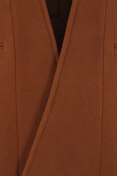 Hed Mayner Double-breasted Coat In Neutral