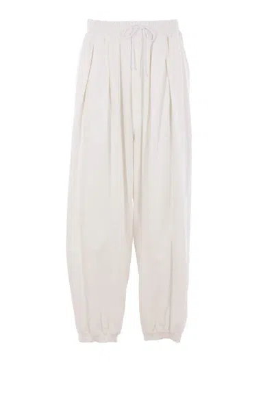 Hed Mayner Elasticated-cuff Pleated Trousers In Neutral