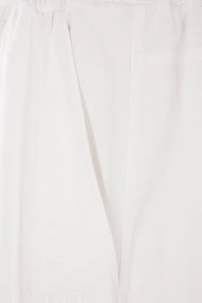 Hed Mayner Elasticated-cuff Pleated Trousers In Neutral