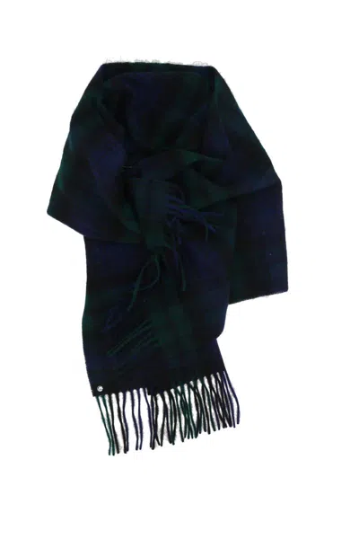 Bless Check-pattern Wool Scarf In Black
