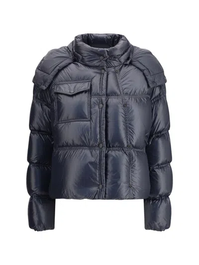 Moncler Women Erea Down Jacket In Blue