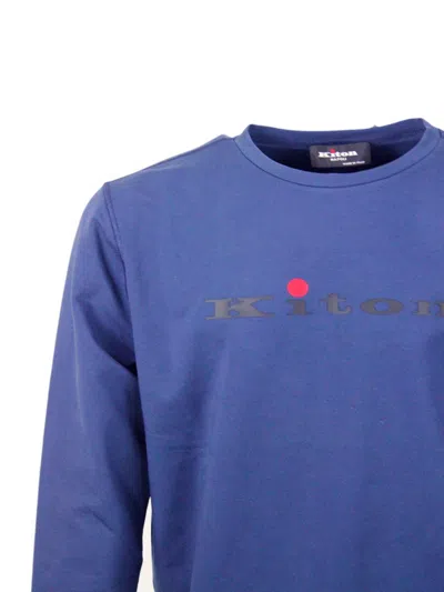 Kiton Sweaters In Blue