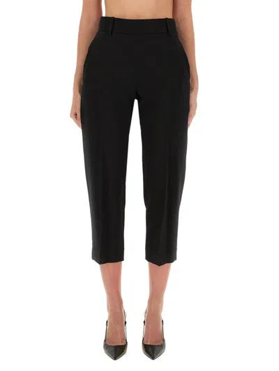 Khaite Cam Straight-leg Woven Trousers In Black