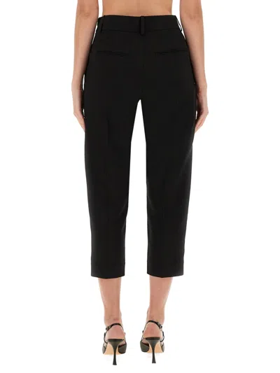 Khaite Cam Straight-leg Woven Trousers In Black
